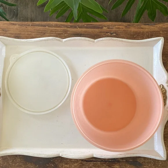 Vintage Eagle Super Seal Pink Container. Made in USA - Picture 2 of 6